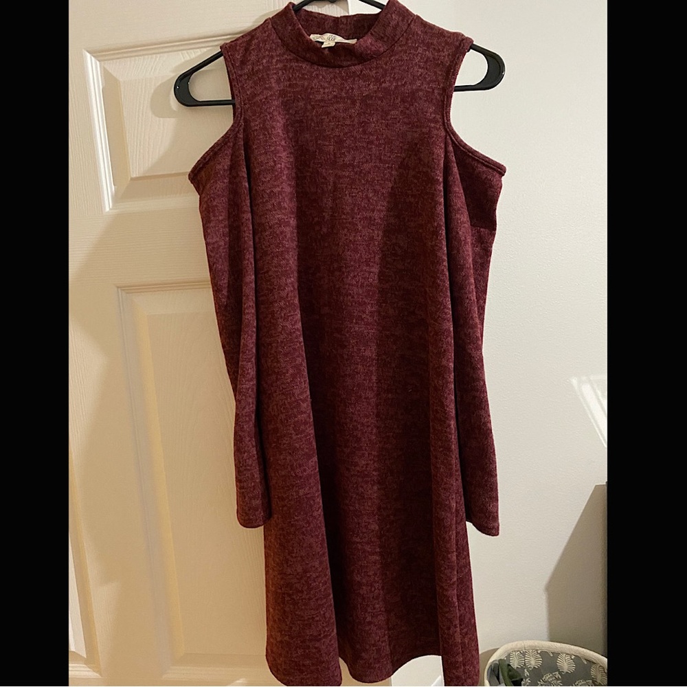 Pink Rose Long Sleeve Dress (Size M)